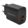 Ładowarka i akumulator QOLTEC Ładowarka GaN Power Pro | 1xUSB-C | 1xUSB | 30W | 5-20V | 1.5-3A | Czarna 52377